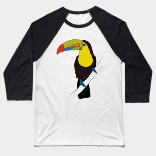 TUCAN CUTE BIRD PARADICE COLORFUL FEATHERS Baseball T-Shirt